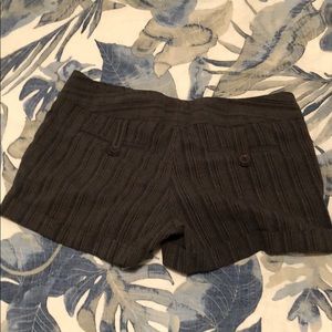 Cute gray shirts with white and tan stripes